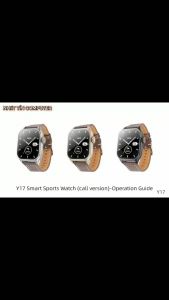 Đồng hồ thông minh Smart watch HOCO Y17 dây da hỗ trợ Nghe Gọi Theo Dõi Sức Khỏe chuyên Thể Thao Chống Nước IP67 nhiều chức năng (nhiềumàu) Nhất Tín Comput