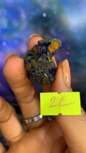 Viên đá khoáng vật Azurite Machalite MAgic tự nhiên năng lượng Vũ trụ 22