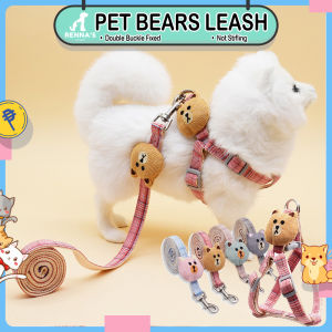 Rennas Dog Leash Harness Cat Leash For Cat Pet Leash For Dog Leash Adjustable Dog Collar Cat Collar