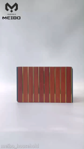 Panel Dinding Motif Kayu Bergaris Emas / Wood Panel WPC  290cm*30cm*1cm / Wood Panel Dekorasi Rumah Mewah / Wall Panel Panel Dinding Kayu