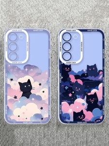 Samsung A55 Cat Design Silicone Phone Case Full Edge Protection Womens Style Protective Cover for A54 A06S A35 A25 5G A15
