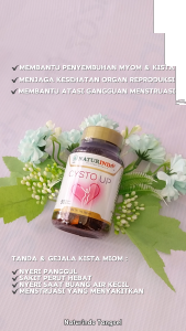 HERBAL KISTA OVARIUM MIOM COKLAT TUMOR JINAK KISTA GANGLION ENDOMETRIOSIS CYSTO UP NATURINDO