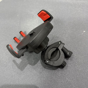 Universal Motorcycle Handlebar Mount Phone Holder Shockproof Bicycle Rearview Mirror Bracket ABS Plastic Clamp on Mount