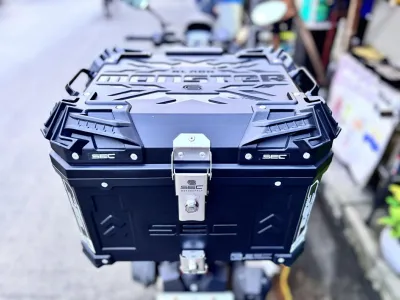 SEC MONSTER 45L TOPBOX with METAL PLATE NEW ARRIVAL
