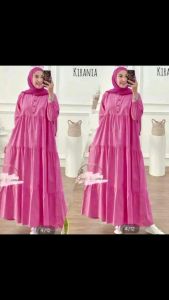 Gamis kirania \\ gamis kancing \\ gamis wanita kekinian \\ gamis premium korean style