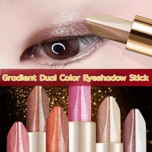 Gradient Two-Color Eye Shadow Stick Waterproof Highlight Brightening Contour Eye Shadow Pencil Eye Makeup