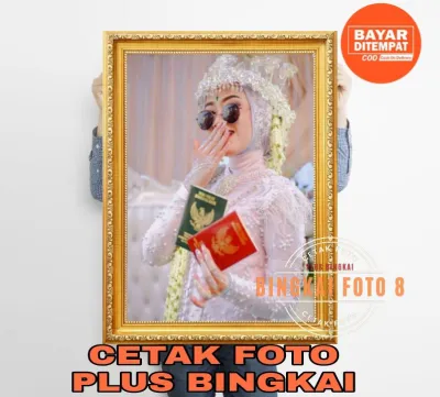 PROMO CETAK FOTO 20R + BINGKAI MDF( TANPA KACA) TERMURAH