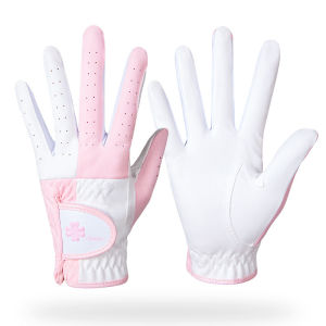 1 Pair Golf Gloves for Women Plain Left and Right Hands Full Finger Gloves Outdoor Bike Breathable for Non Slip