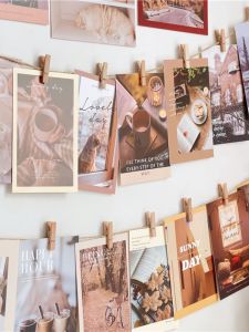 Retro INS Style Wall Decals Artistic Atmosphere Background Wall Mural for Coffee Shops Decorative Cards Festive Supplies