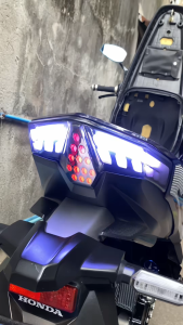 Yamaha Nmax V2 Tail Light RGB Smoke Lens 46Modes LED VIVID Color Plug And Play Waterproof