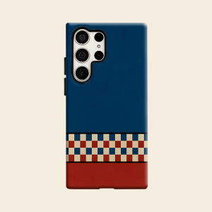 Retro Checker Panel Luxury Fashion Full Lens Protective Case for Samsung Galaxy S26 S25 S24 A56 A36 Plus Ultra