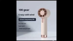 ✅100% Original Smilee New Handheld Mini Fan High Speed With 100 Gear Super Quiet Strong Rechargeable Mini Fan