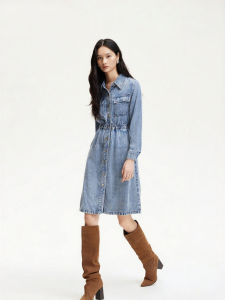 Vero Moda | Đầm Vintage Dây Nơ Ép Eo Mới Thu Y Hệt Siêu Thị