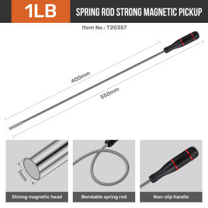 Flexible Magnetic Pickup Tool Bendable Pickup Bendable Suction Bar for Falling Objects Reach Sink Drains Pick Up Hand Tool