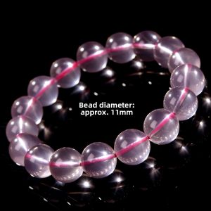 LINGFEI | Natural Starry Pink Crystal Beads Ice Type For Female Bracelet