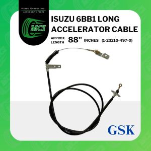 ACCELERATOR CABLE for Isuzu 6BB1 long 1-23210-497-0 GSK truck wire 88 inches