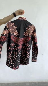 MENSBATIK - Elang Praja - Batik Pria Modern - Lengan Panjang - Motif Filosofis Penuh Makna