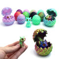 Cute Mini 3D Printing Dragon + Egg Toy Set Creative Simulation Dragon Egg Model Easter Home Decoration Ornaments Children Gifts. 