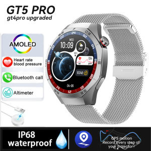 2025 Watch 5 Pro Military Sports Smart Watch AMOLED GPS Tracker For IOS IP68 Waterproof Heart rate Bluetooth Call Smartwatch