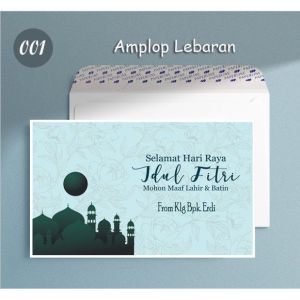 50pcs Amplop Lebaran / Amplop Idul Fitri / Amplop Angpau / Amplop THR Cetak Nama dll