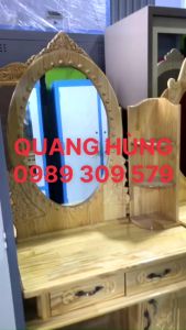 BÀN TRANG ĐIỂM GỖ THÔNG TỰ NHIÊN DÀNH CHO PHÁI ĐẸP - BÀN PHẤN