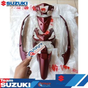 BODY SET SUZUKI ADDRESS MERAH DOP VERSI PREDATOR ASLI ORIGINAL SUZUKI SGP