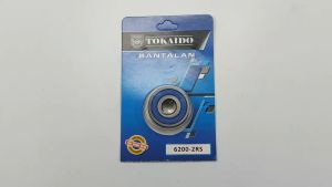 Bearing 6200-RS (TOKAIDO) Bantalan Laher Laker Klaker Roda Tromol Depan Suzuki RC Bravo Crystal