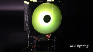 Snowman X400 High-Performance RGB CPU Cooler with Dual 120mm PWM Fans for Intel LGA2011/2066/E5/X79/X99 - 1 Year Warranty