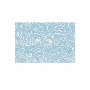 YUNHAOBUYI | Blue Atmosphear Creamy Style Easy Care Rug