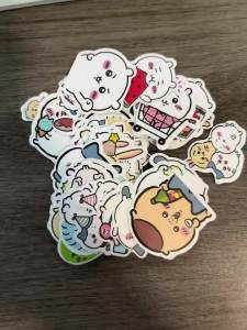 Bandai | Phim Hoạt Hình Hachiware Usagi Pattern Sticker Thiết Kế Momonga Dễ Thương Cho Vỏ Điện Thoại Di Động Cốc Và Trang Trí Máy Tính Để Bàn Trang Trí ACG