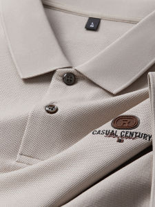 High-End Pure Cotton Polo Shirt Short Sleeve Mens Casual Turn-down Collar T-shirt Summer New Style Business Casual Fashion