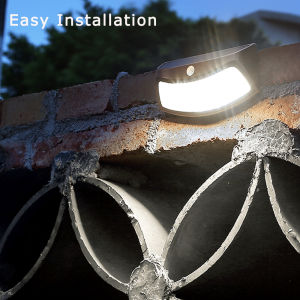 RANPO Solar Outdoor Wall Light Lamp Outdoor Waterproof Garden Decoration Enclosure Outdoor Human Sensing Wall Lamp Villa Garden Human Sensing LED Wall Light