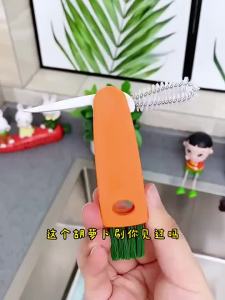 3in1 Bottle Gap Cleaner Brush Multifunctional Brush Cup Crevice Cleaning Tools Kitchen Mini Cup Lid Cleaning Brush