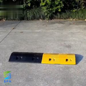 【Fast Delivery】Rubber Humps Speed Bump Speed Hump Heavy Duty Cable Protector Heavy Rubber Modular Humps ​Speed Bump Hump Cable Protecto Wide Buffer Slope PVC pipeline protector for indoor and outdoor parking lots lanes and ramps
