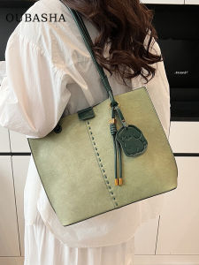 Large Capacity Womens Shoulder Bag 2025 New Versatile Popular Tote Bag Luxury Sensation Casual Commuter Soft PU Leather