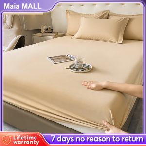 【3in1】MAIA BedSheet Set Foam Cover With Pillowcases Single/Double/Queen/King Bed Dust Protective Cover