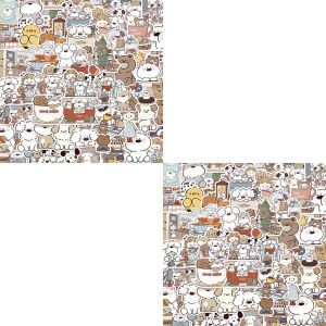 50 Miếng Dán Miiiiichan Dibuze Trẻ Em Đồ Chó Hoạt Hình Dễ Thương Vỏ Điện Thoại Di Động Túi Xách Túi Đựng Đồ Trang Trí Chống Thấm Nước