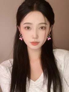 Cute Pink Dinosaur Earrings Trendy Design Sensation Personality Little Crowd Design Sense Quality Girls Ear Cuffs Fashion Jewelry