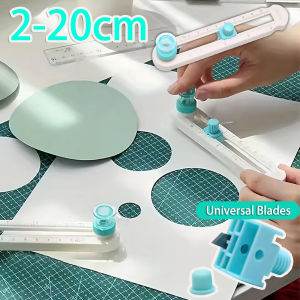 Circle Cutter2-20cmCircular Paper Cutter Circle Paper TrimmerRotary Cutter Craft Supplies Round Cutting Knife Cards Cutters
