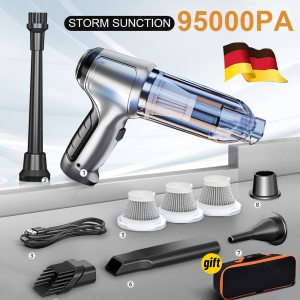 Car Wireless Vacuum Cleaner Strong Suction Handheld Wet Dry Auto Vacuum Home & Car Dual Use Mini Vacuum Cleaner Home Appliance