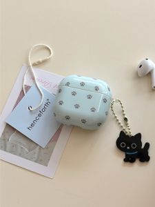 Gray Cat Claw Design Airpods pro 2 Case Female Style Wireless Bluetooth Earphone Protective Cover Compatible with Apple Airpods 1 2 3