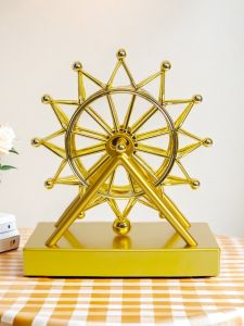 Creative Rotating Ferris Wheel Decorations Artistic Newton Pendulum Home Living Room Decorations Modern Minimalist Style Desktop Ornaments
