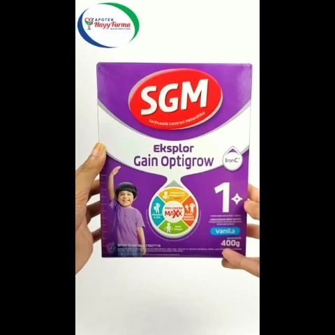 SGM Eksplor Gain Optigrow Umur 1-3 Tahun Rasa Vanilla 400 Gr | Sgm ungu ...