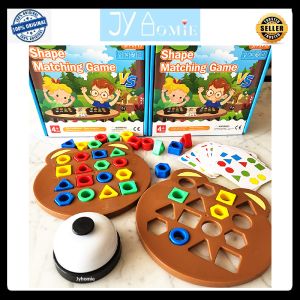 Board Game Shape Matching Board Games for Kid Kids Toy Montessori Toys Learn Shape Color Mainan Color Mainan Susun Mainan Kanak Kanak