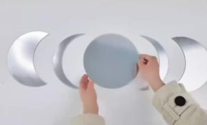 20pcs Acrylic Star Moon Shape Wall Sticker Lenses for Wall Decoration in Living Rooms Bedrooms and Other Places Decoration