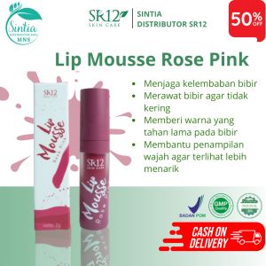 SR12 Lip Mousse Rose Pink: Lipstik Cair Berkualitas & Tahan Lama