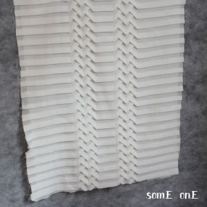 Designer Fabric Linglong Double Tower Chiffon Woven Three-Dimensional Special Texture Clothing Geometric Woven Fabric Transformation