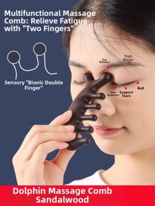 Scalp Acupressure Massage Brush Wooden