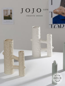 JOJOS L. PD Fines Ceramic Candle Holder Home Decorative Piece European Style for Irregular Shaped Candles Household Use
