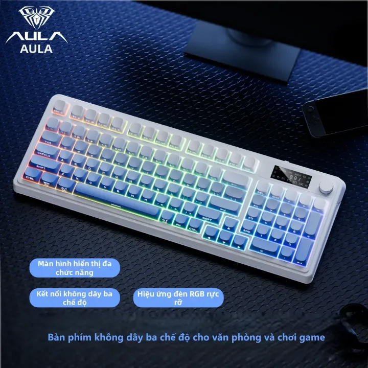 AULA | Bàn Phím Không Dây Bluetooth 3 Chế Độ | BigBuy360 - bigbuy360.vn AULA | Bàn Phím Không Dây Bluetooth 3 Chế Độ | BigBuy360 - bigbuy360.vn